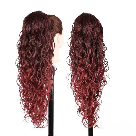 Grace - 70cm Täta lockar Lila ombre